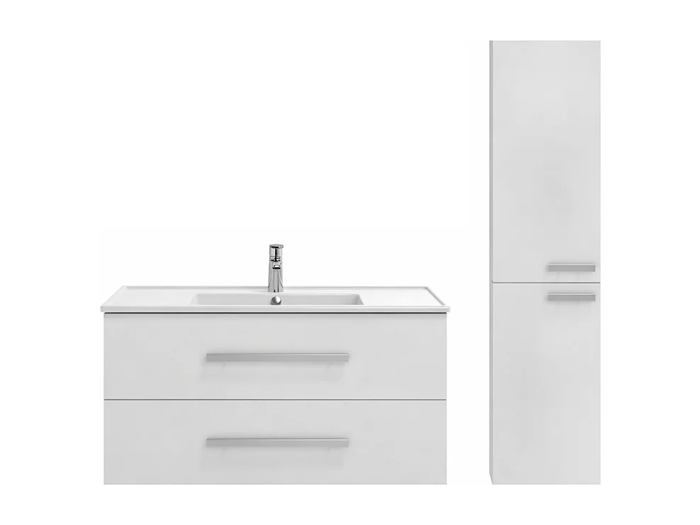 Pack meuble vasque 80 cm JACOB DELAFON Ola up blanc + colonne