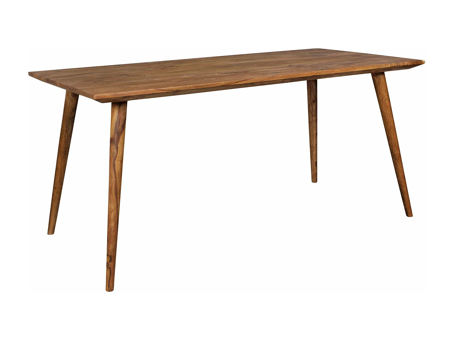 eetkamertafel REPA 120 x 60 x 76 cm Sheesham rustiek massief hout | Design landhuis eettafel | Tafel voor eetkamer rechthoekig | 4 - 6 personen