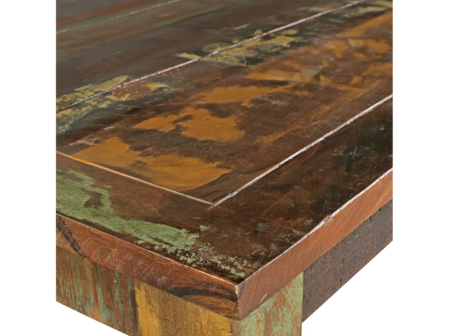 eettafel DELHI 80 x 80 x 76 cm Mango shabby chic massief hout | Ontwerp uw villa te dineren boot hout | Tafel om te dineren rechthoekige | Keukentafel 4 personen