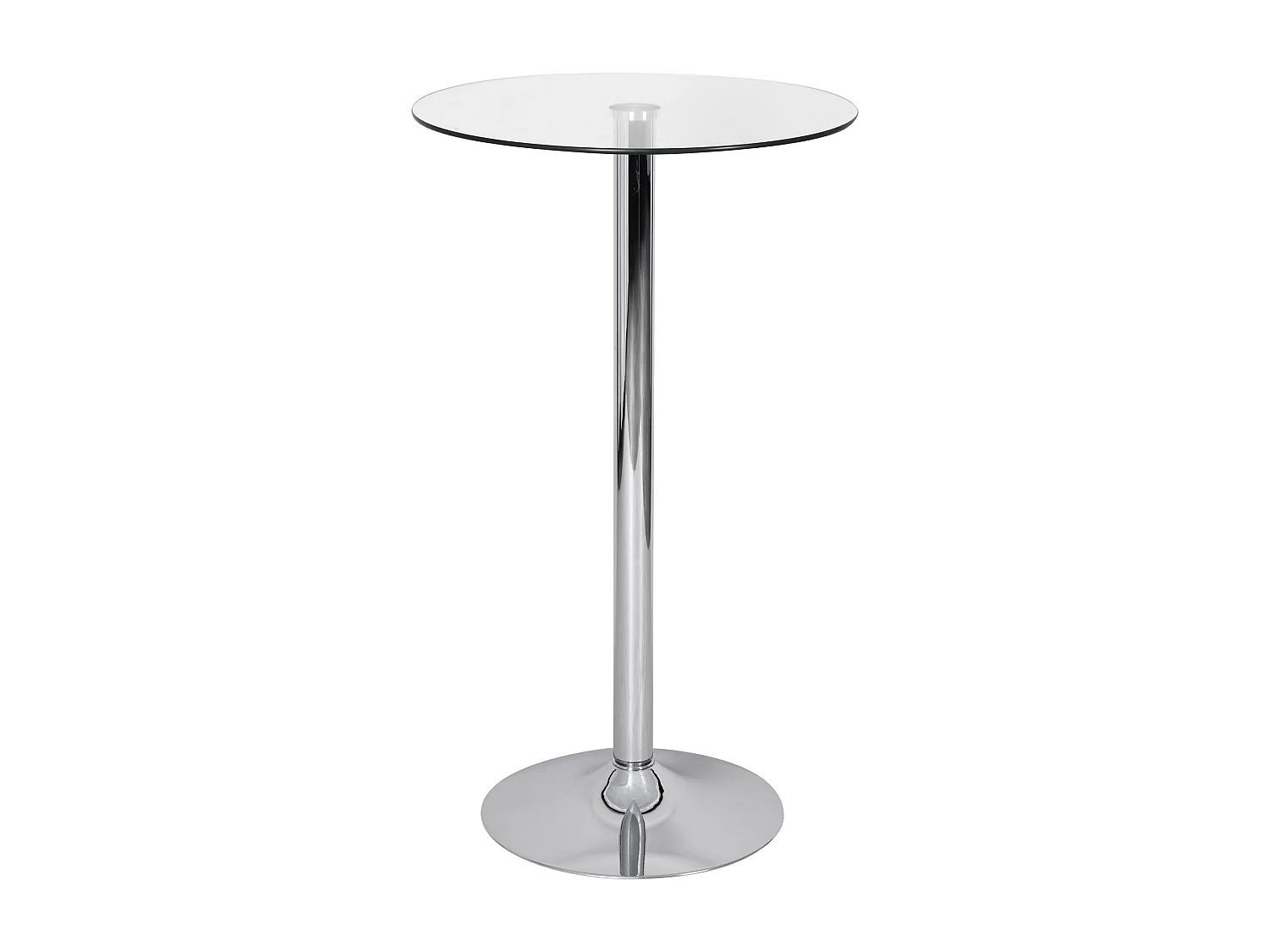 bartafel 60x60x105 cm ronde bartafel veiligheidsglas