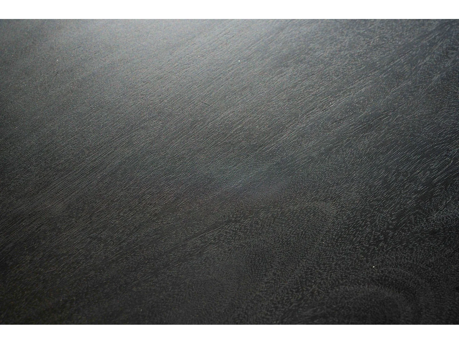 salontafel 86x50x37 cm mango massief hout / metaal zwarte salontafel | Design woonkamertafel niervorm | Driepoot salontafel woonkamer modern