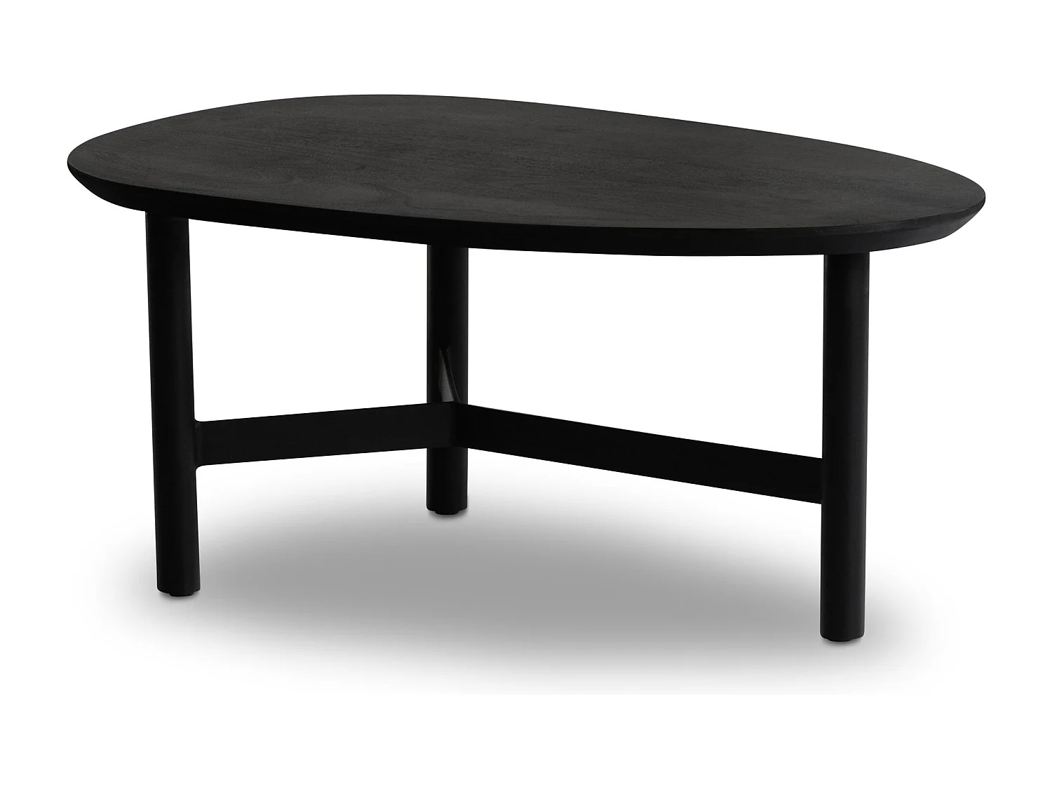 Salontafel - Mango hout zwart 86x50x37 cm - Uniek handgemaakt design