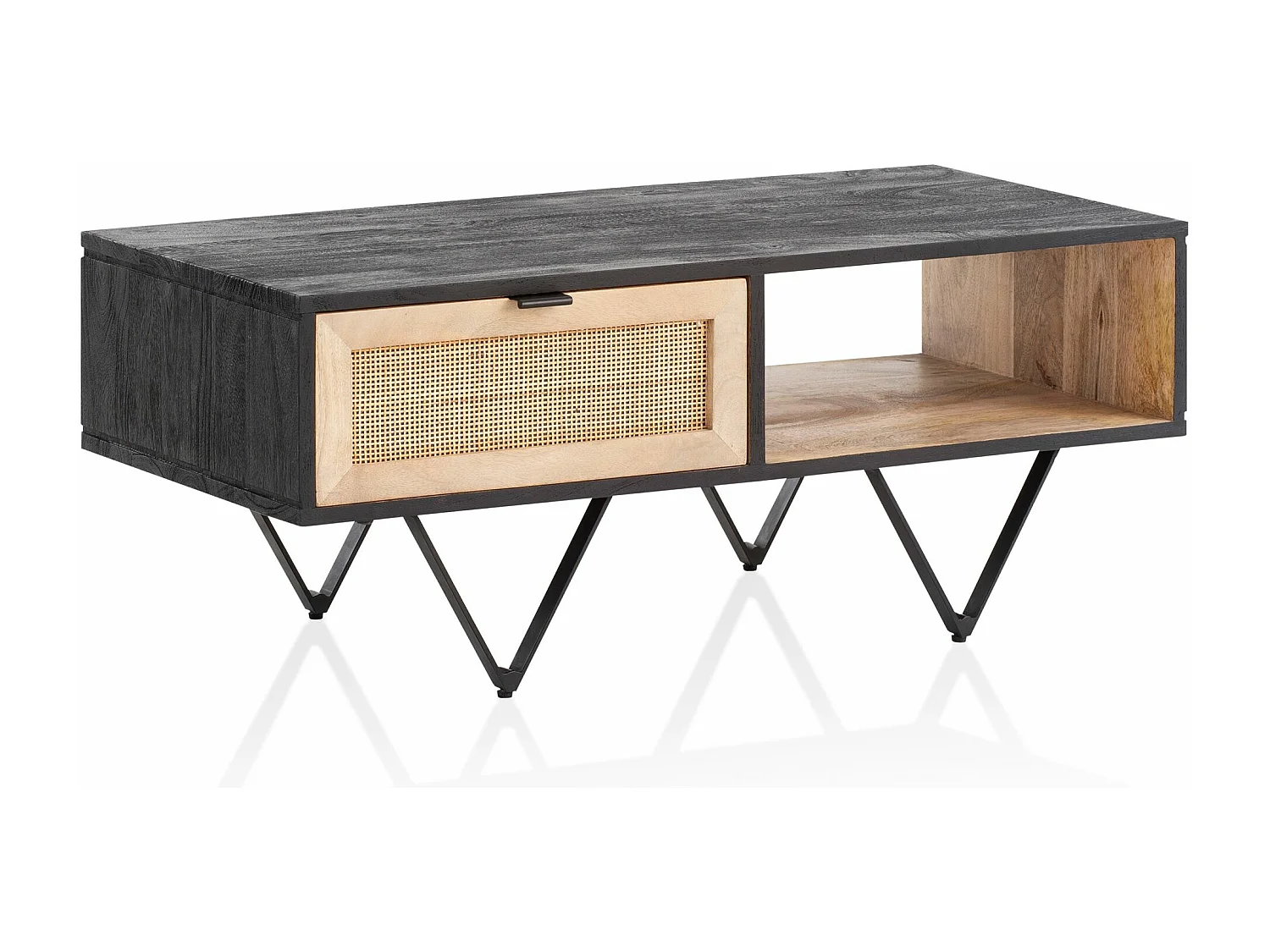 set de 2 tables gigognes BOHA table basse design en bois massif acacia 2 tables | Ensemble