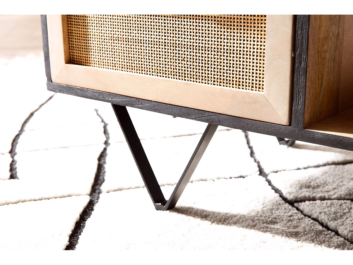 set de 2 tables gigognes BOHA table basse design en bois massif acacia 2 tables | Ensemble