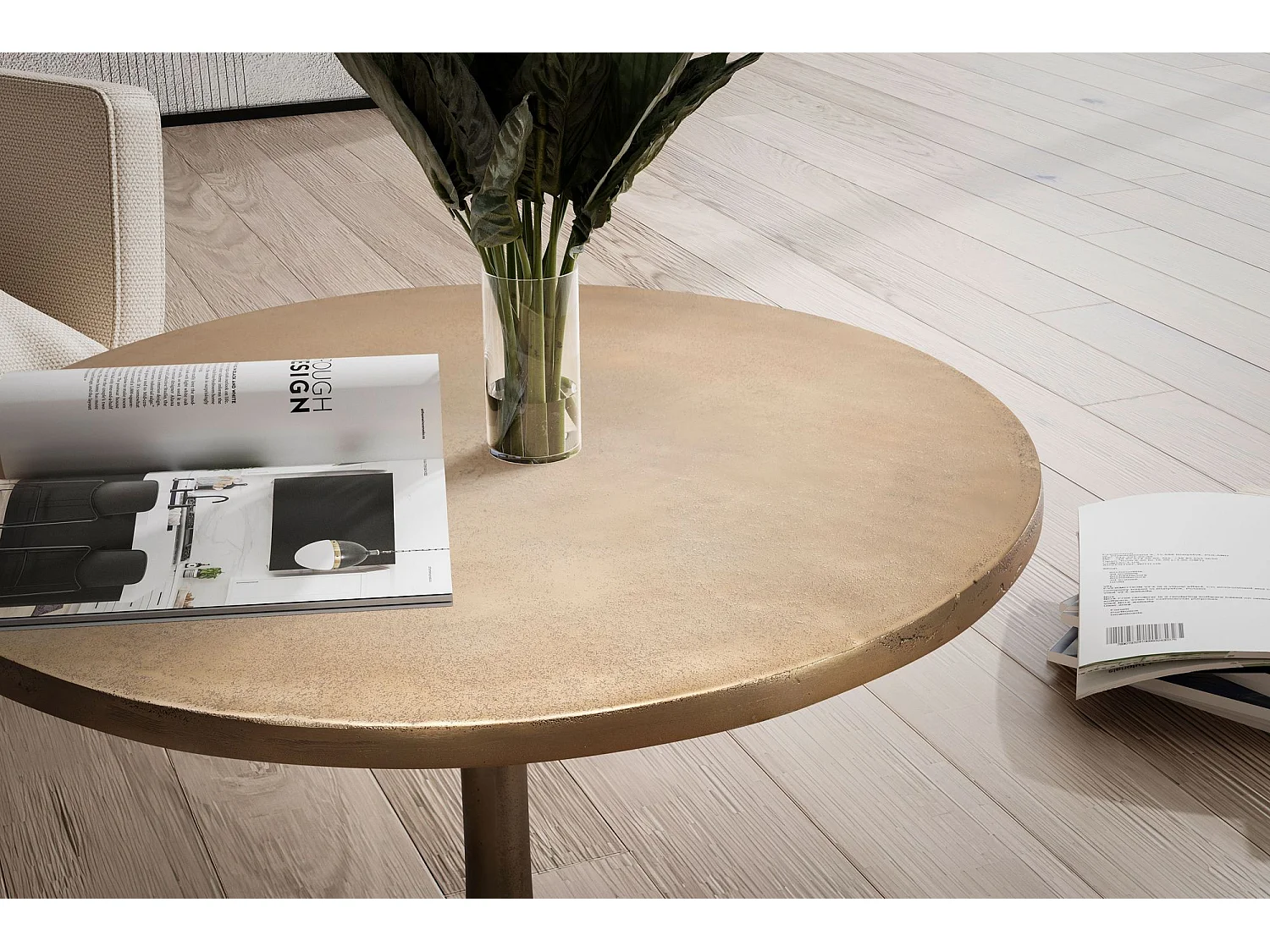 salontafel metaal goud 60x60x46,5 cm salontafel aluminium, design woonkamertafel rond, kleine salontafel modern, bijzettafel woonkamer