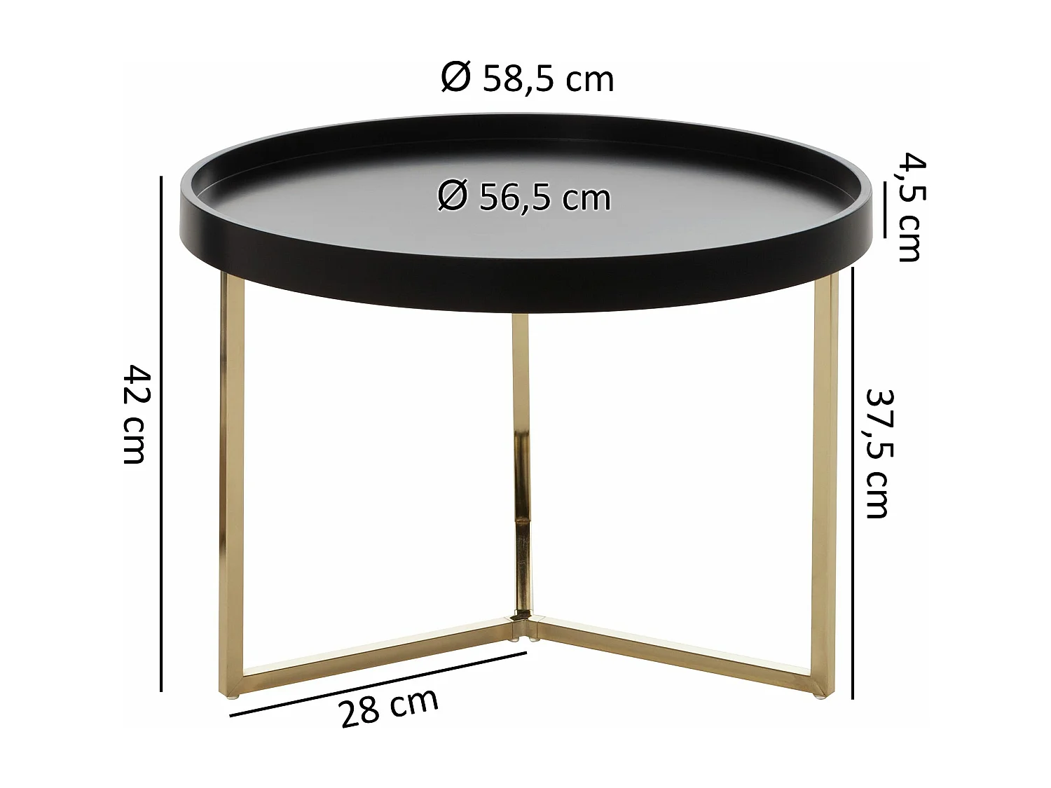 Mesa de centro sofisticada.