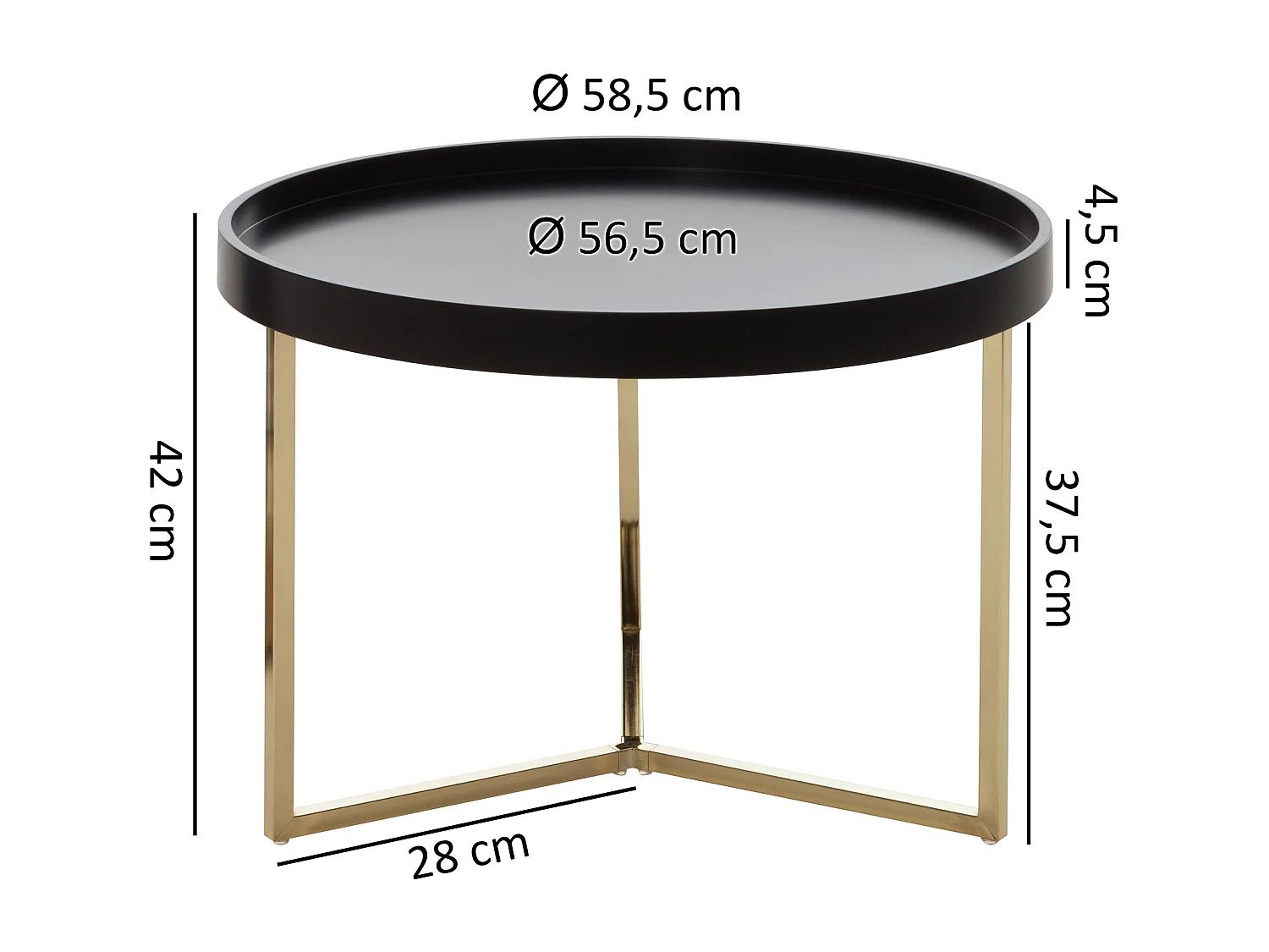 Mesa de centro sofisticada.