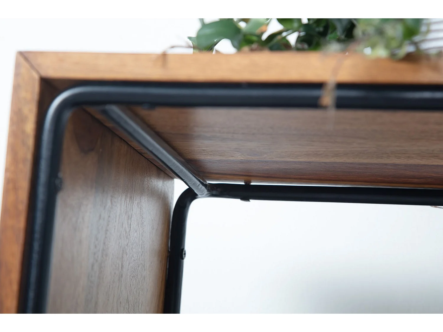 table d'appoint Sheesham bois massif / métal 45x30x45 cm table d'appoint | Petite table de canapé