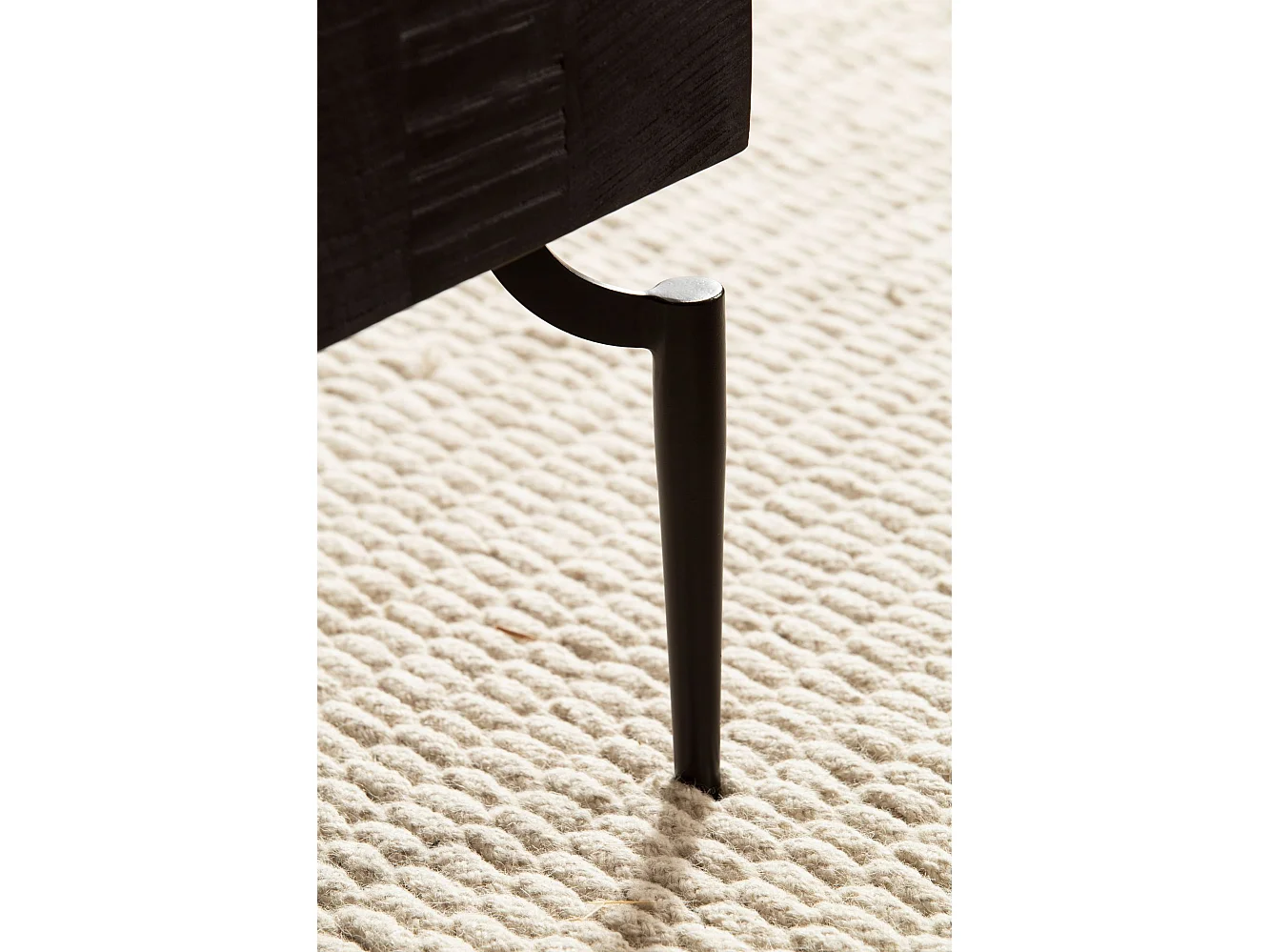 Couchtisch Mango Massivholz 60x60x40 cm Quadratisch mit Metallgestell, Kleiner Sofatisch