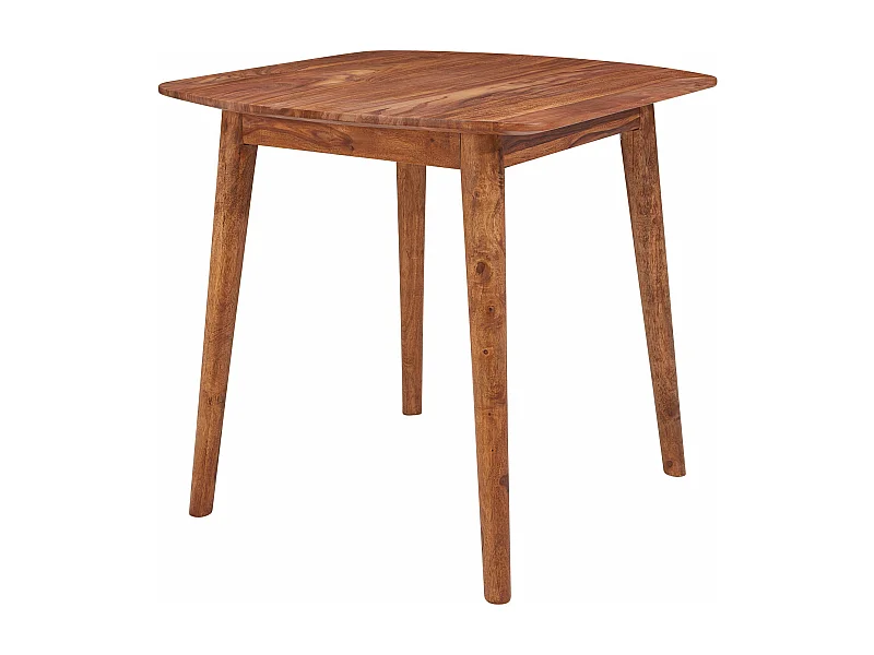 eettafel WL5.571 Sheesham 80x78x80 cm massief houten tafel | Design keukentafel hout | Massieve houten tafel Rustiek | Eettafel Massief echt hout Modern