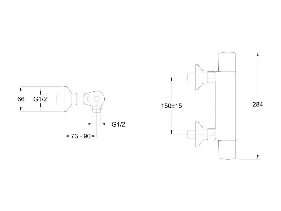 Mitigeur douche thermostatique JACOB DELAFON Simone chrome + nettoyant