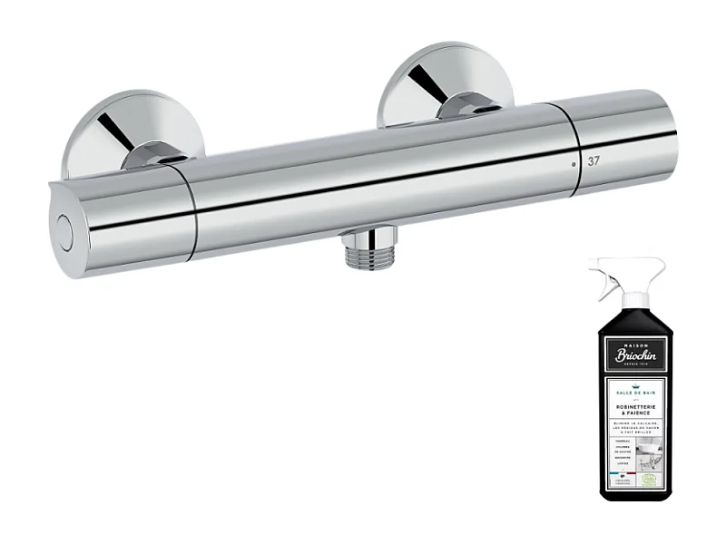Mitigeur douche thermostatique JACOB DELAFON Simone chrome + nettoyant