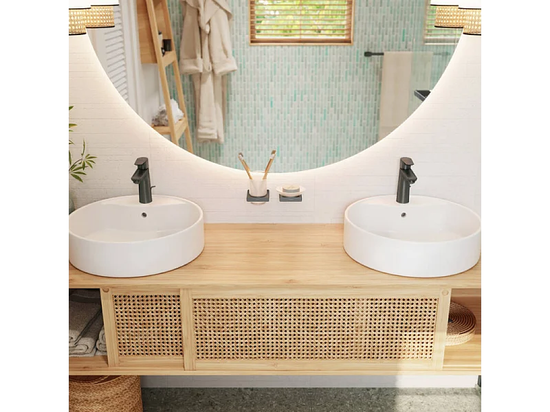 Jabonera negra de cromo cepillado HANSGROHE AddStoris