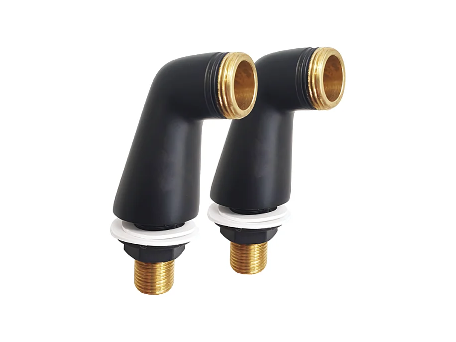 Paire de colonnettes luxe PAINI Noir Mat