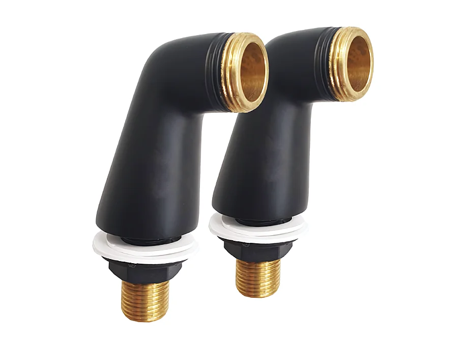 Paire de colonnettes luxe PAINI Noir Mat