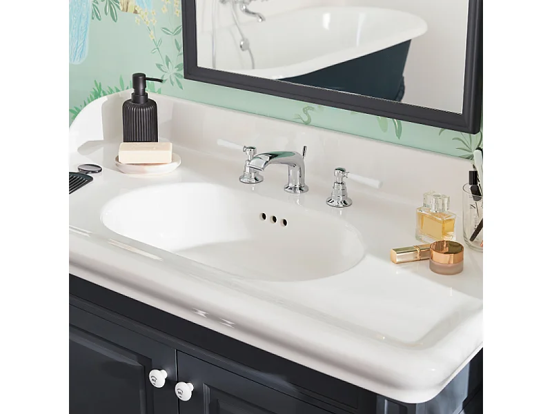 Mélangeur 3 trous JACOB DELAFON Cléo 1889 chrome + nettoyant