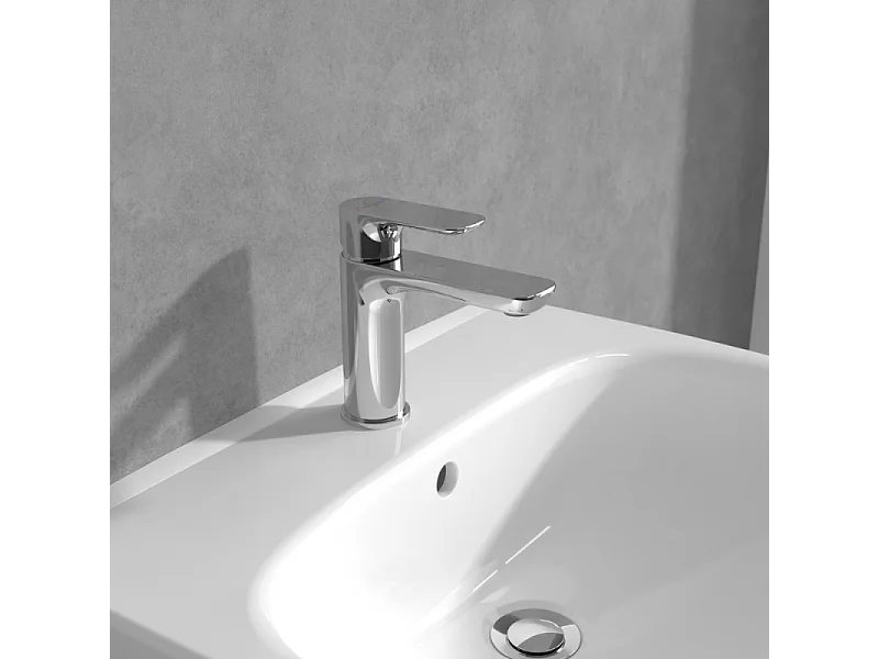 Mitigeur lavabo VILLEROY ET BOCH O.novo avec tirette chrome