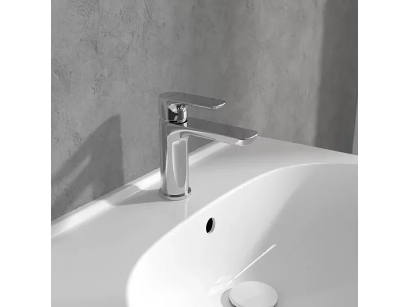 Mitigeur lavabo VILLEROY ET BOCH O.novo avec tirette chrome
