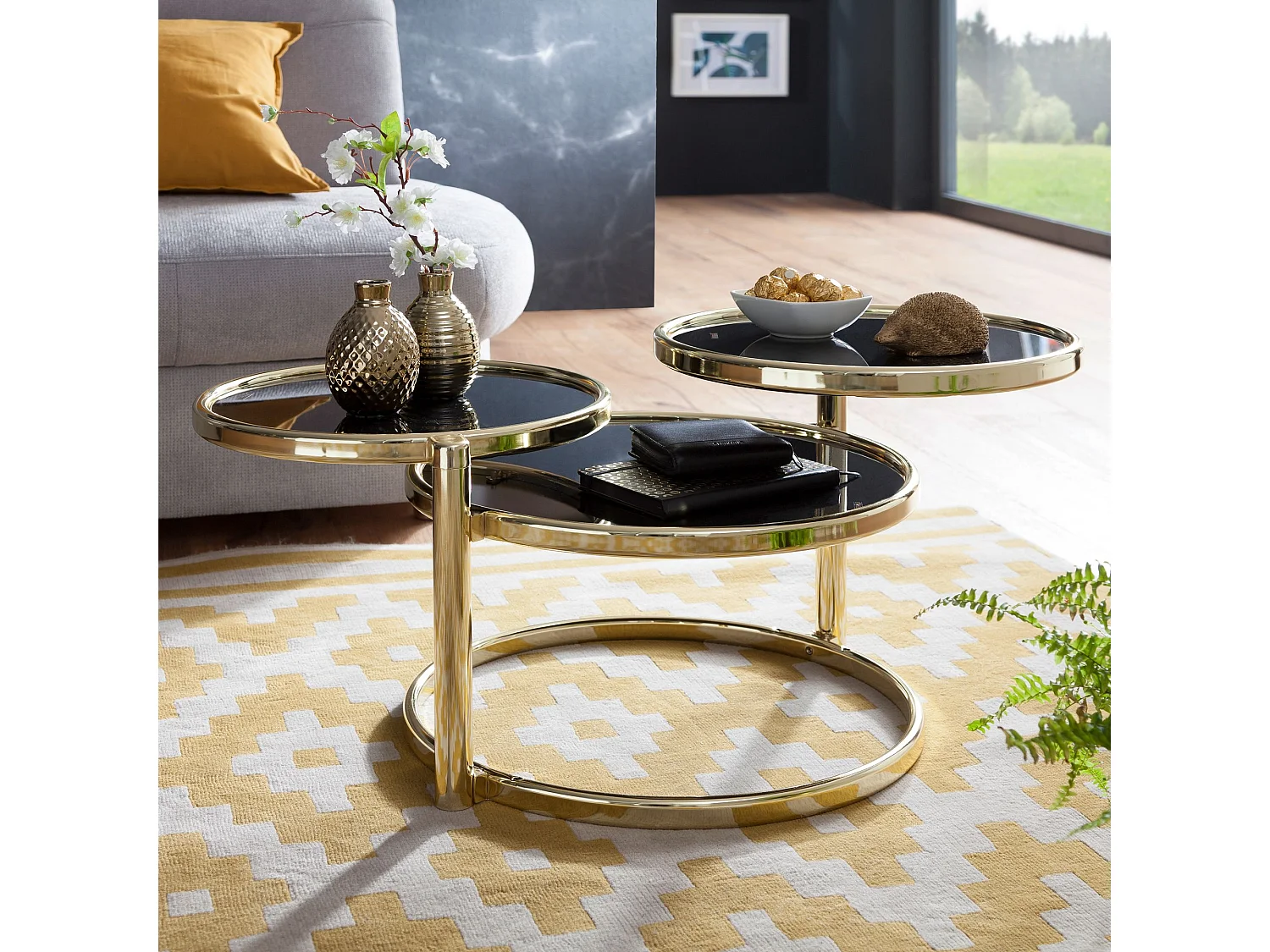 Mesa de centro contemporánea.