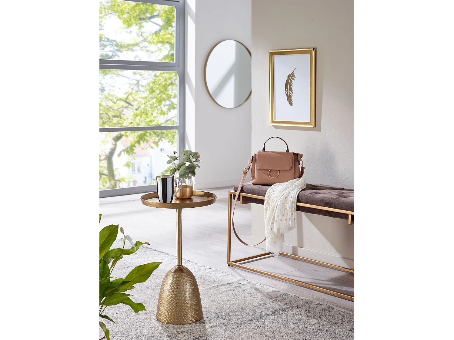 Sky Style Graal Ronde Bijzettafel Goud