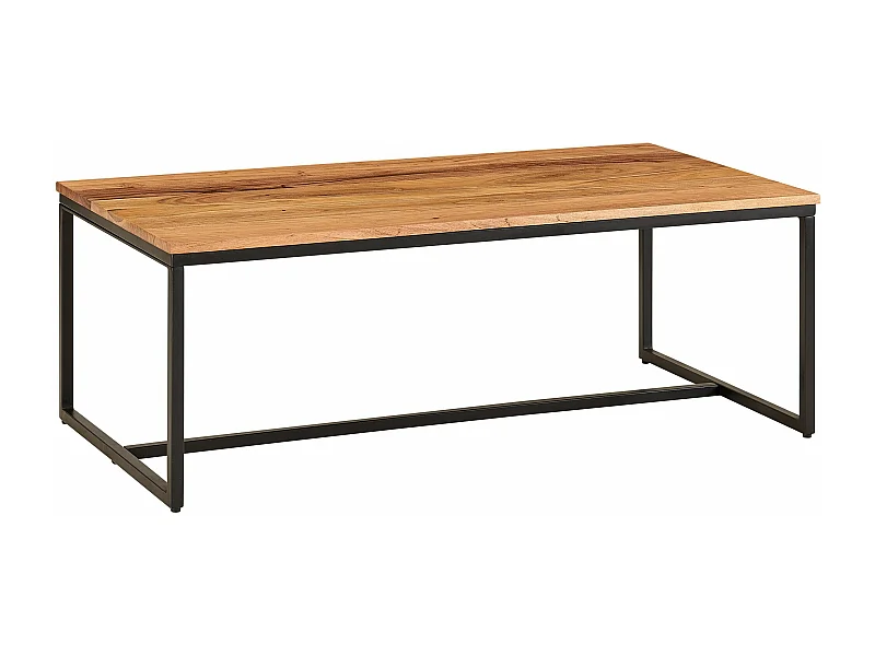 Tavolino 110x60x40 cm legno massiccio metallo tavolino da caffè acacia | Tavolo da salotto industriale | Tavolo in legno, tavolino, massiccio | Tavolo da salotto