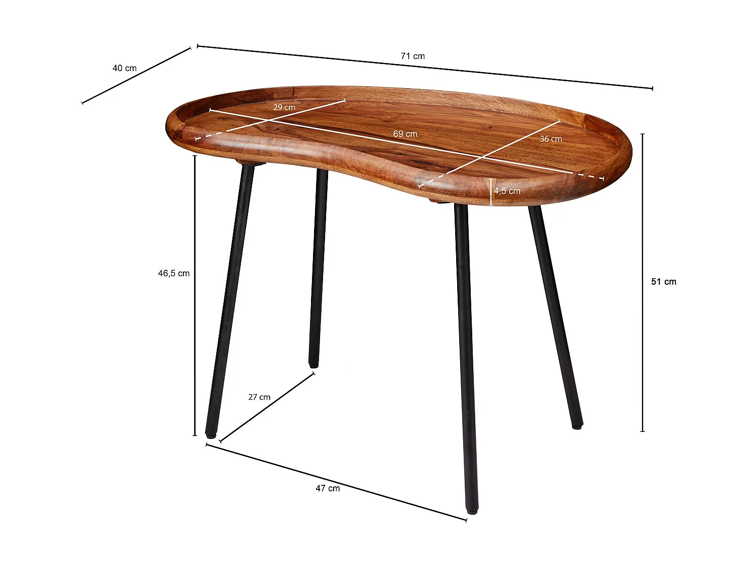 Mesa de centro acogedora.