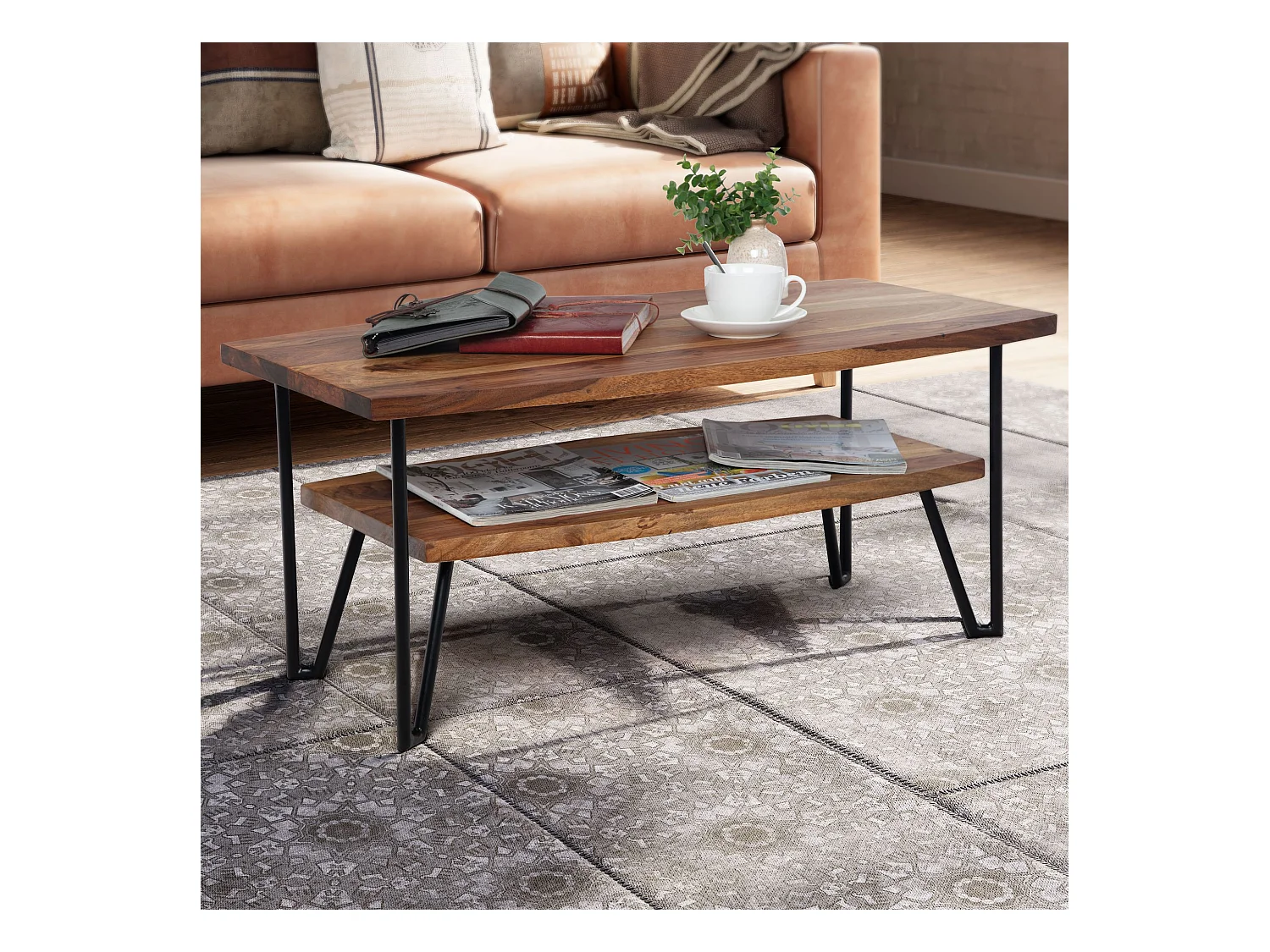 Mesa de centro práctica.