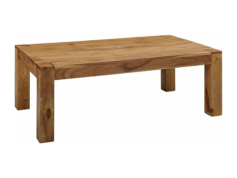 tavolino MUMBAI in legno massiccio di acacia largo 110 cm tavolino di design prodotto naturale tavolino stile country