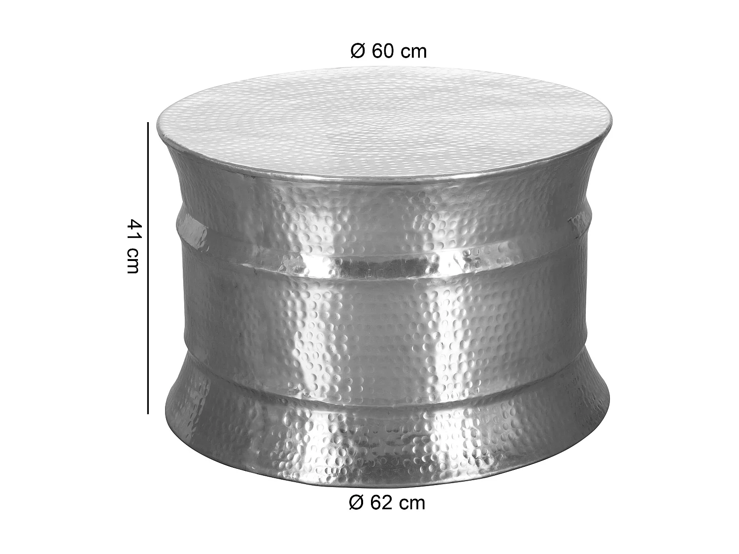 Mesa de centro estilizada.