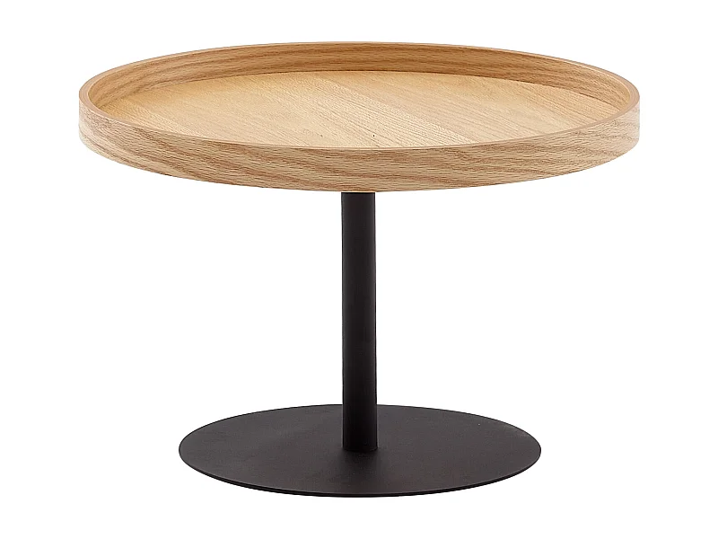 Table Basse 61X61X40 Cm Table Basse Bois / Métal Table De Salon Chêne | Table De Chambre