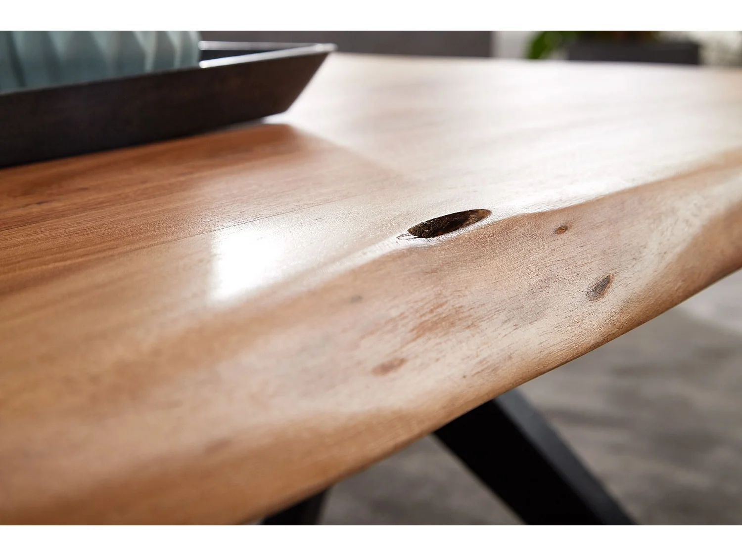 Table Basse  115X37X64 Cm Bois D'Acacia Massif