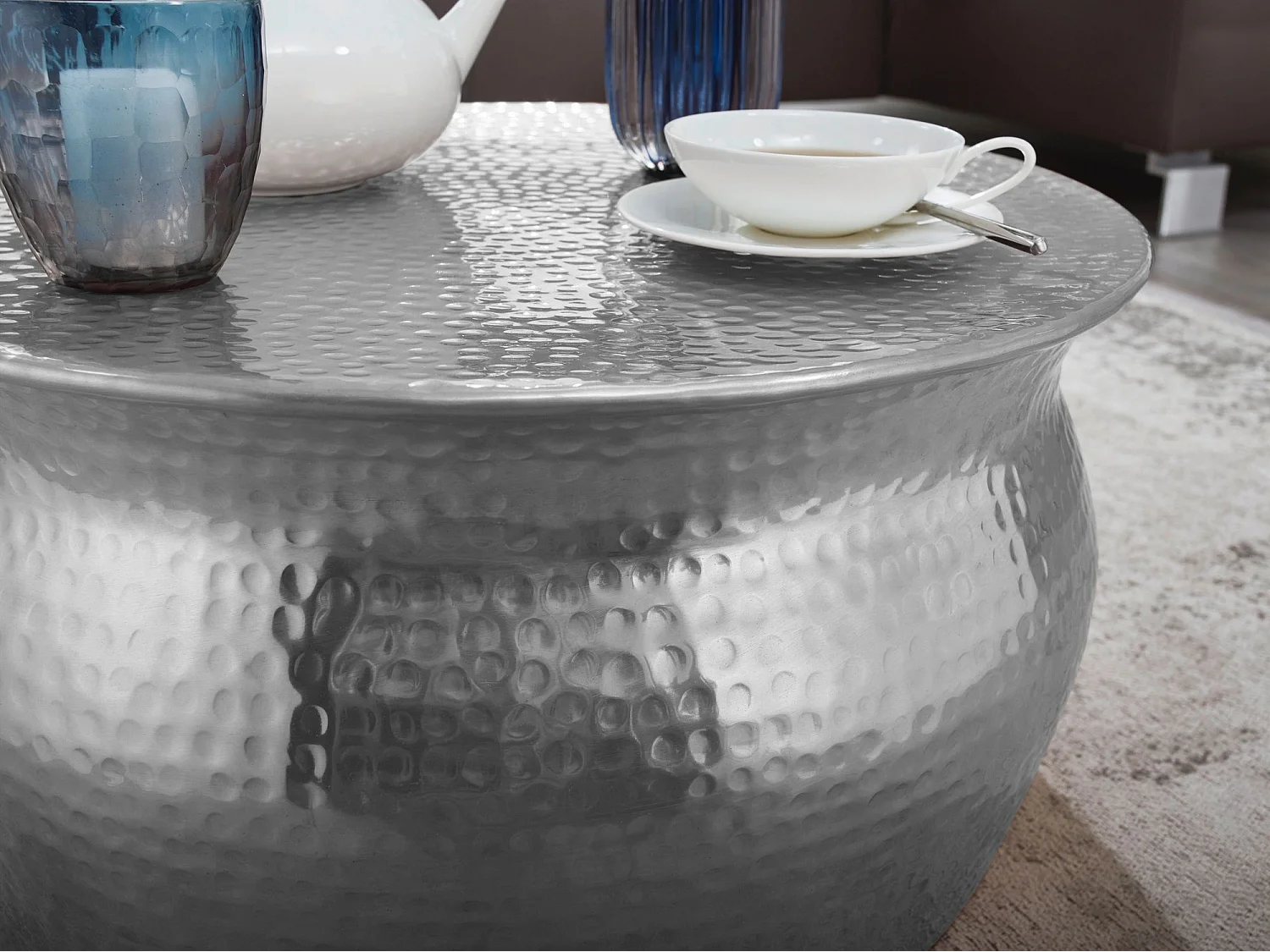 Mesa de centro acogedora.