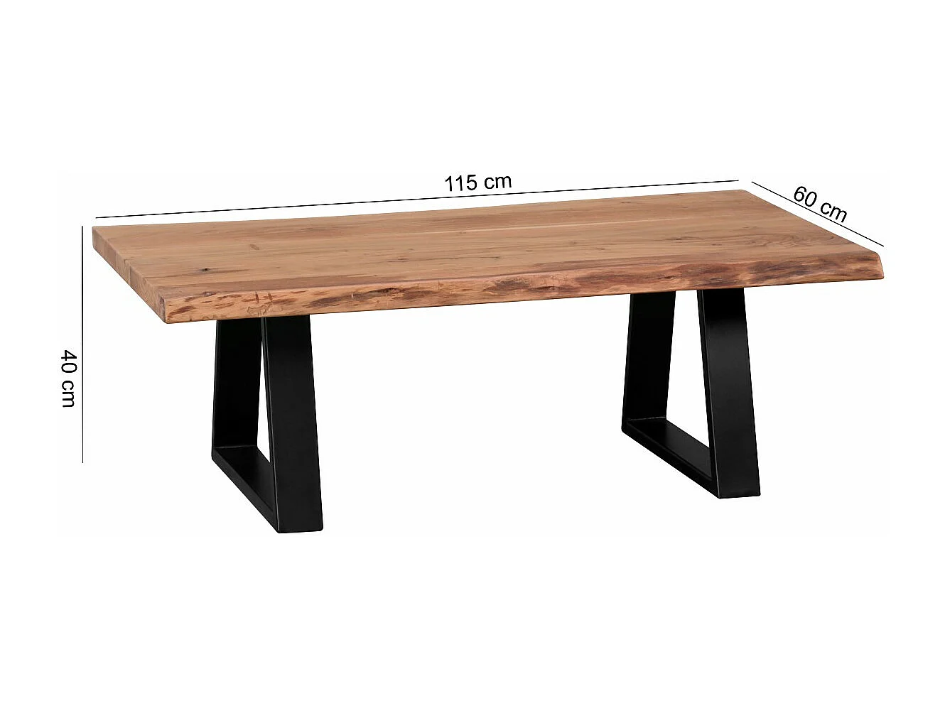 Gate39 - Tavolino Gaya 115 x 60 - Nero