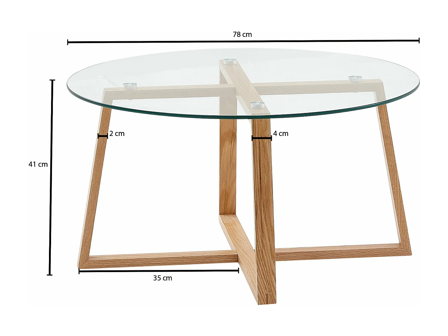 Mesa de centro acogedora.