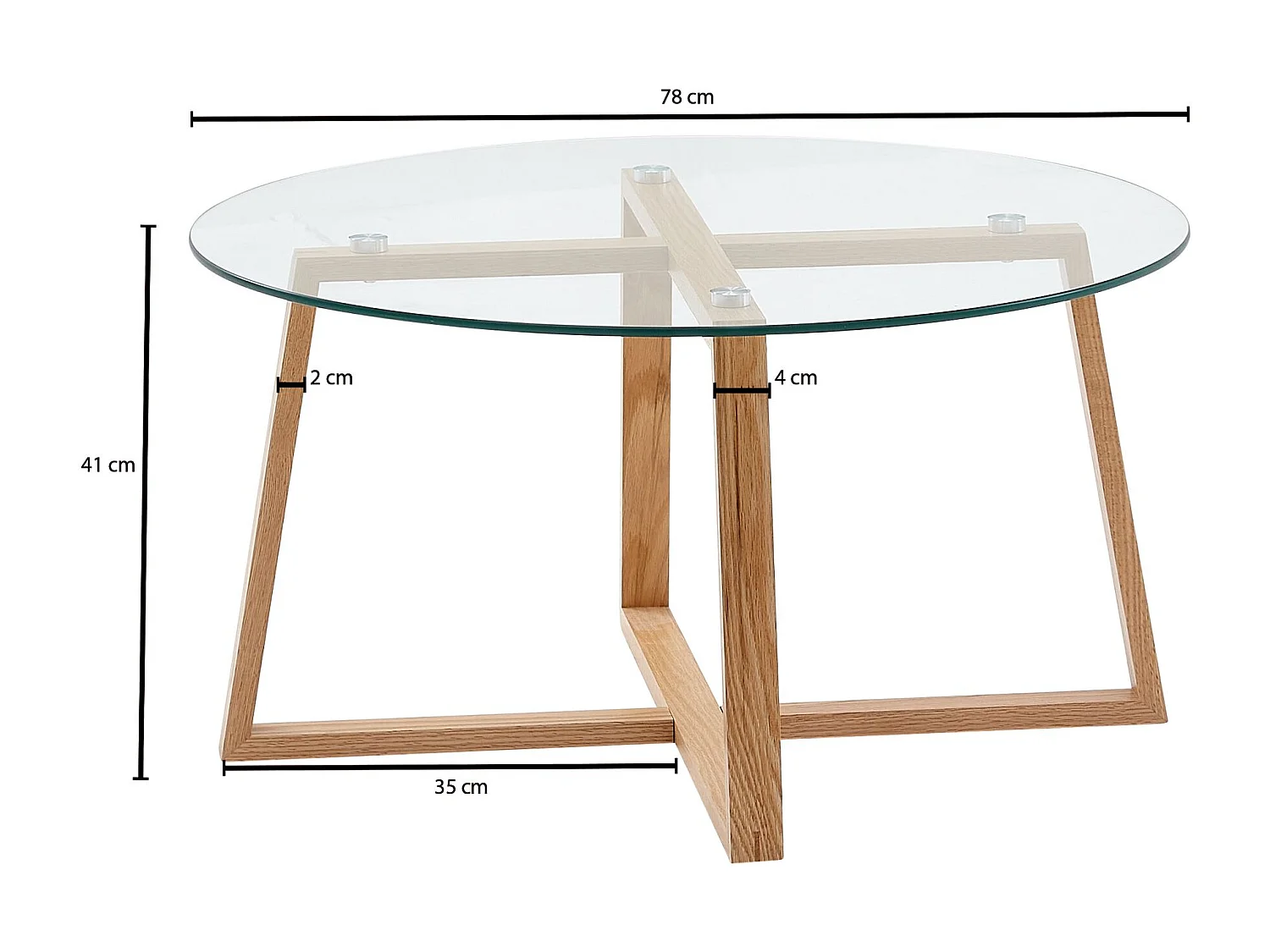 Mesa de centro acogedora.
