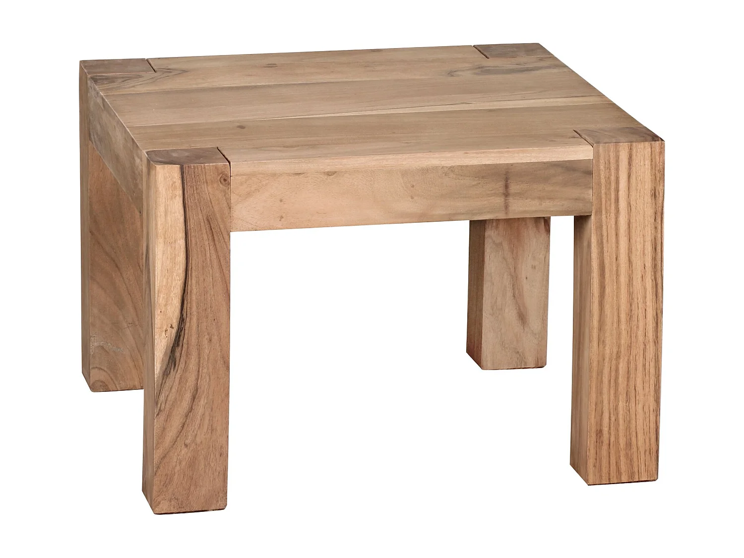 table basse en bois massif Acacia 60 cm de large table de salle à manger Table design de style