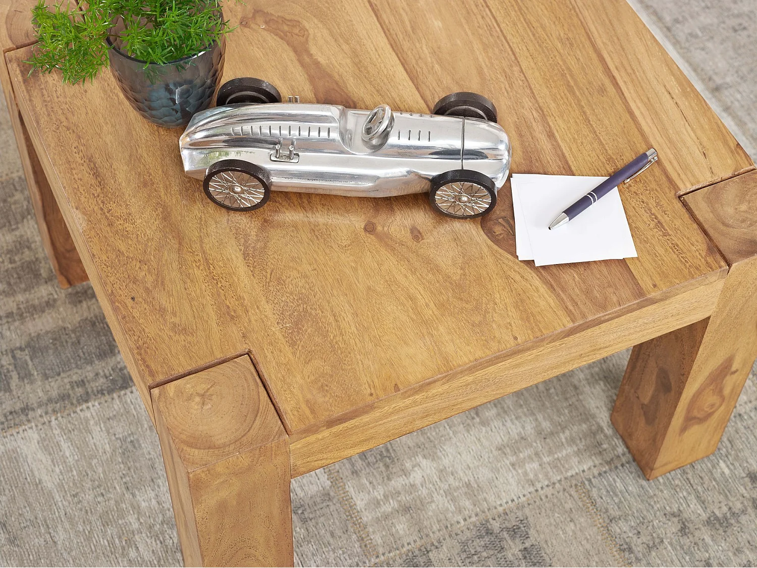 table basse en bois massif Acacia 60 cm de large table de salle à manger Table design de style