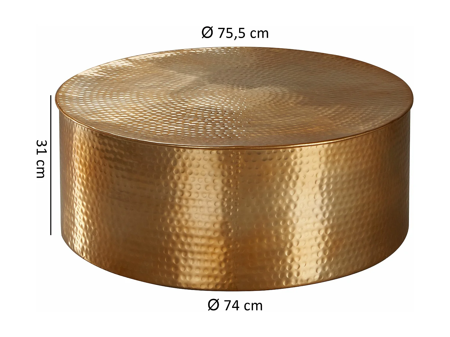 Mesa de centro compacta.