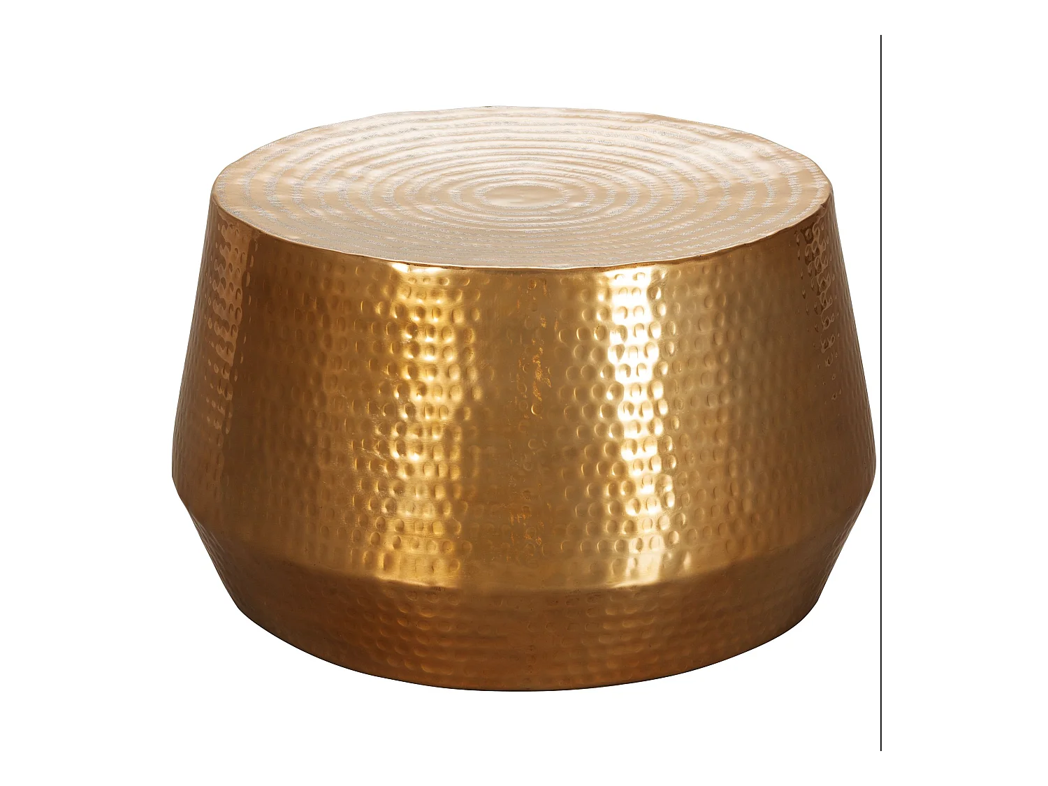 Table Basse  Mahesh 60X36X60 Cm Table D'Appoint En Aluminium Rond Oriental | Table Basse
