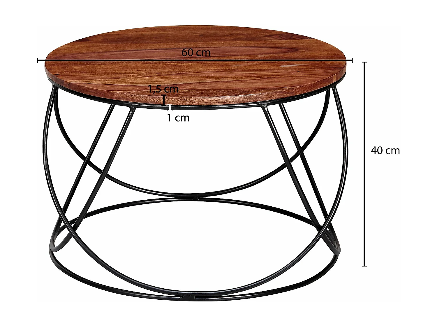 Mesa de centro compacta.