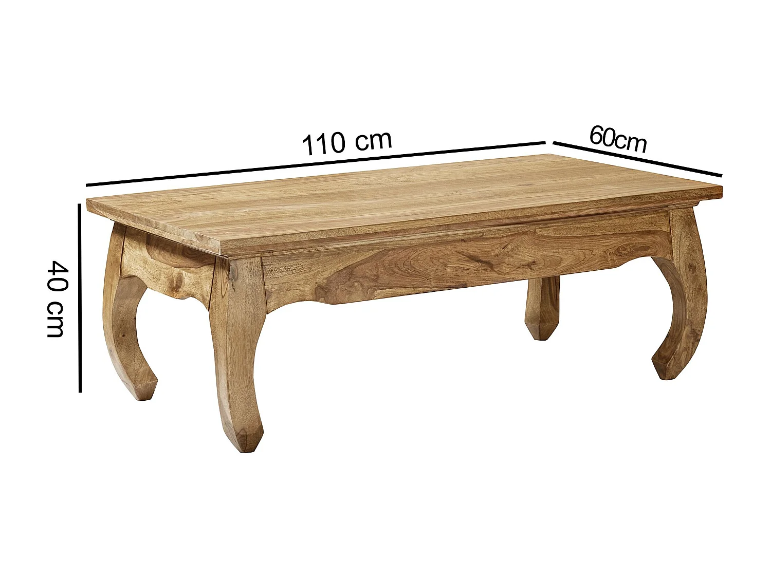 Gate39 - Opium 110 x 60 Salontafel - Lichtbruin