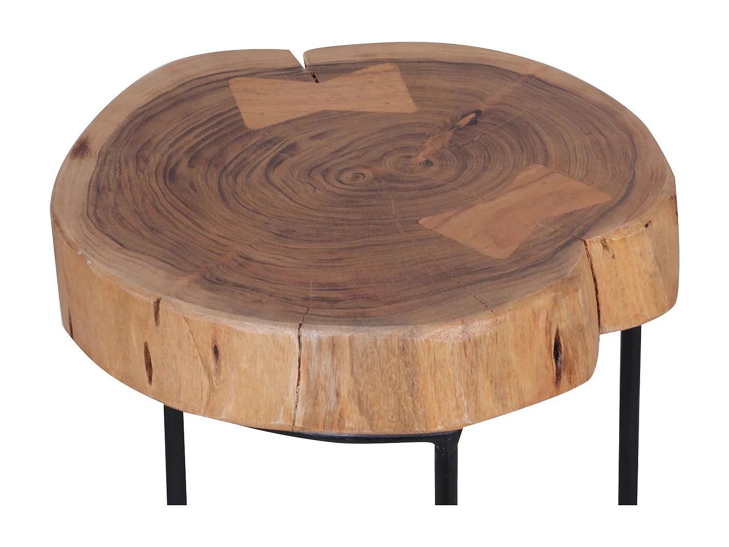 bijzettafel AKOLA massief houten acacia woonkamertafel