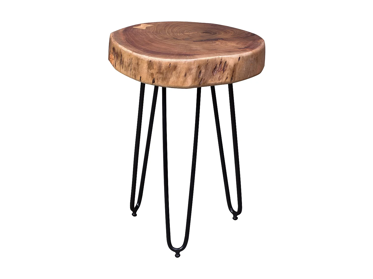 table d'appoint en bois d'acacia massif BAGLI 35 x 35 cm