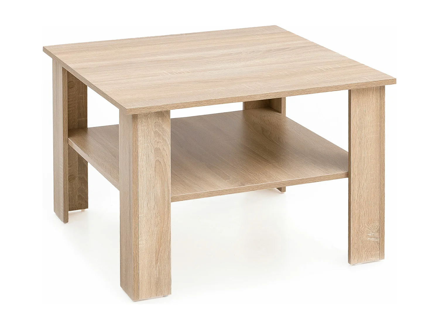 Mesa de centro de  Sonoma roble 60x42x60 cm Mesa de madera de diseño con estante | Mesa de centro Mesa de centro | Mesa de centro con espacio de almacenamiento