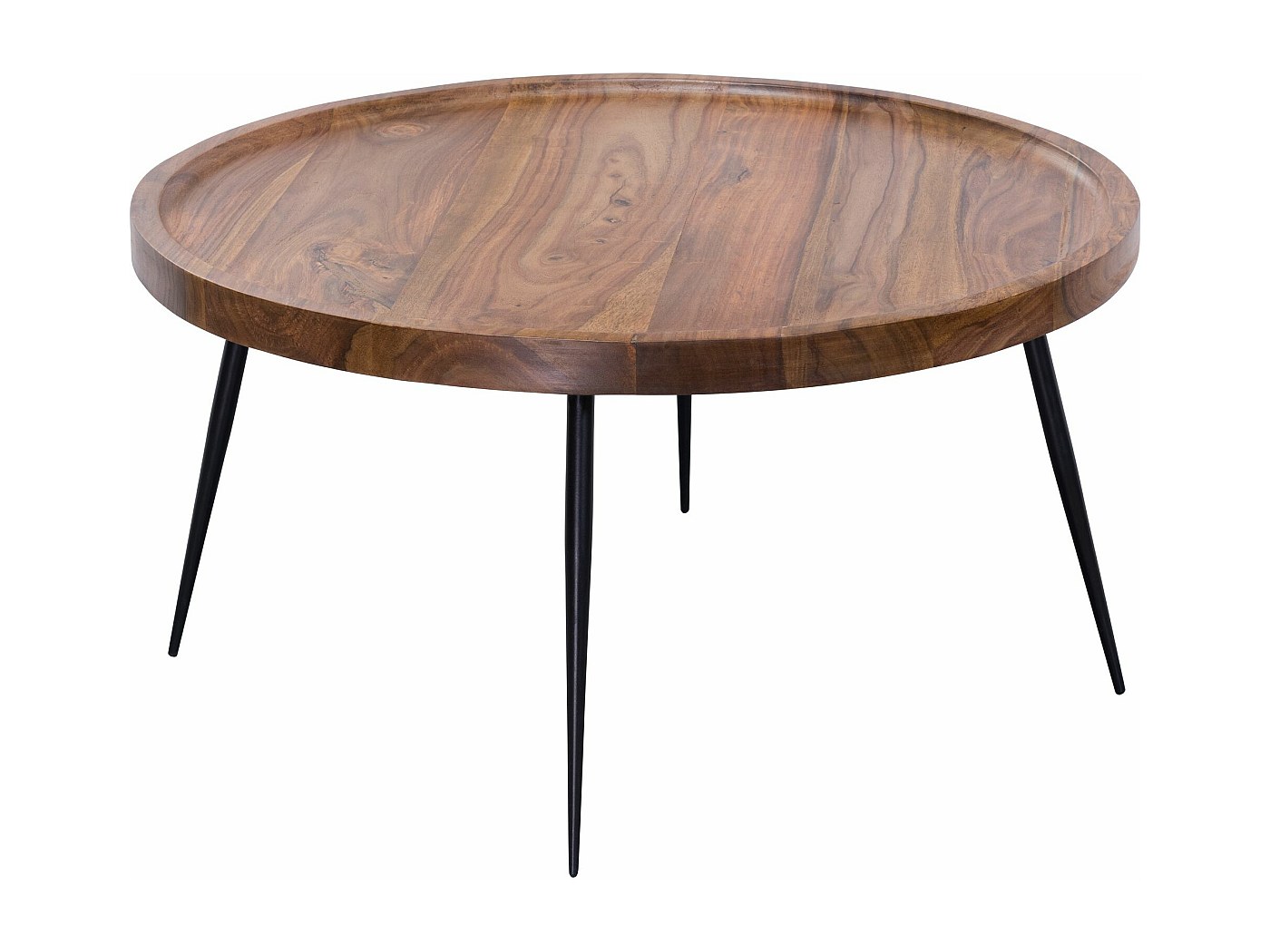 Table Basse D'appoint En Acajou Massif Palazzo INT - Style Antique, Table à Vin - Marron