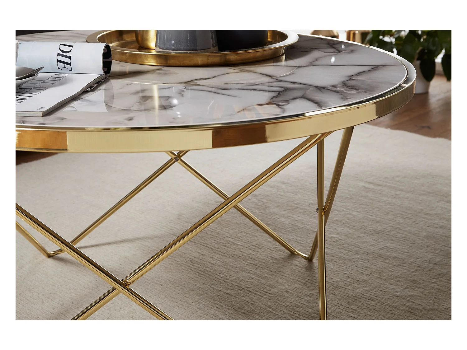 Sky Style Marmer Gold Salontafel