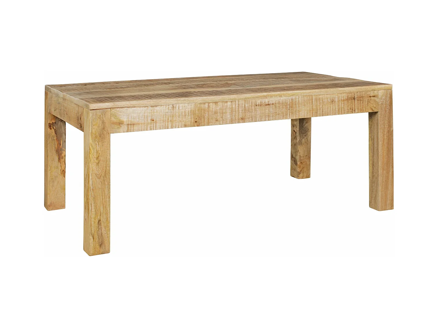 table basse RUSTICA 110 x 60 x 47 cm en bois massif Mango Nature | table basse de style rustique Table basse | salon de table en bois massif