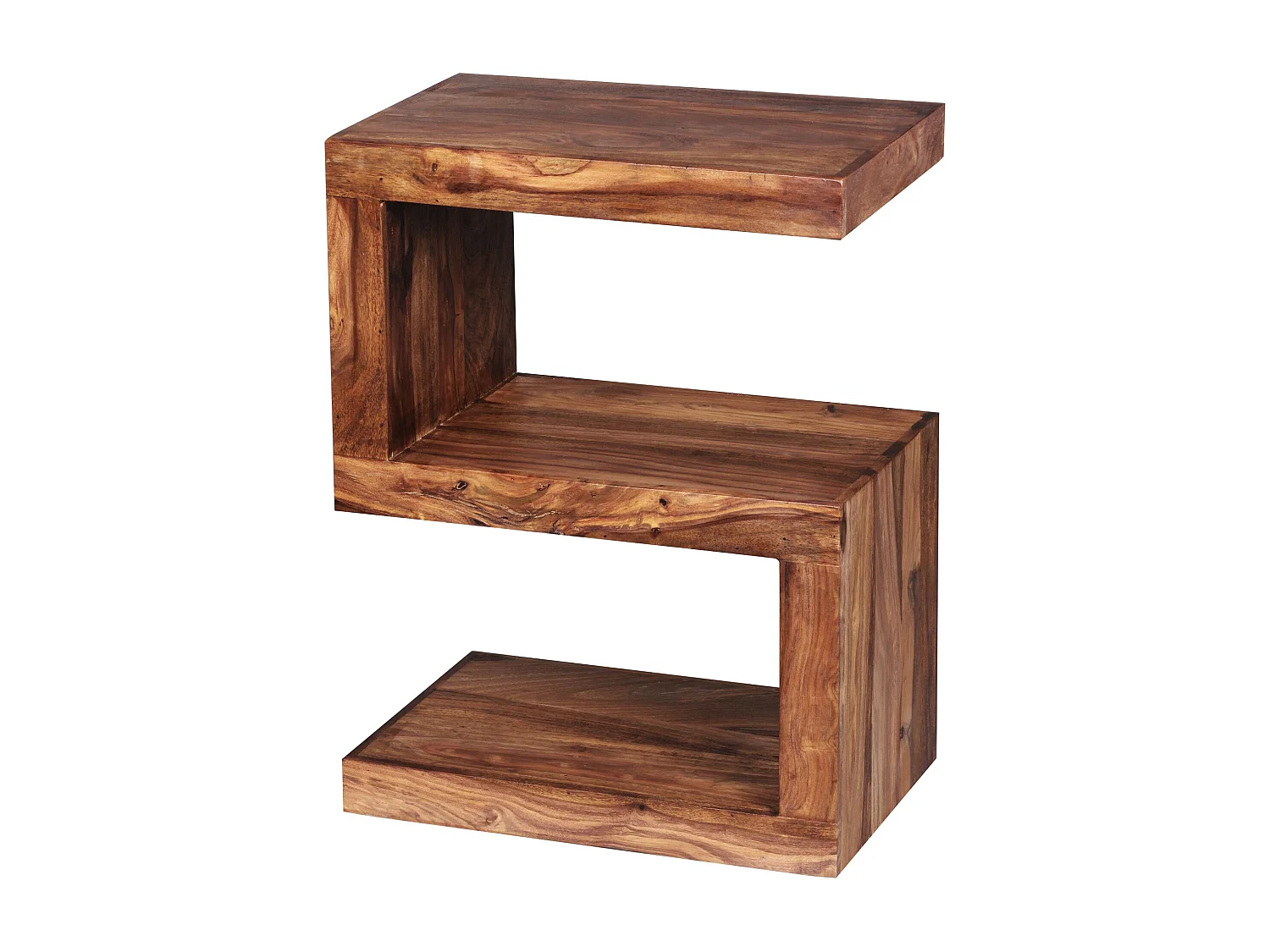bijzettafel MUMBAI massief houten Sheesham S Cube 60cm