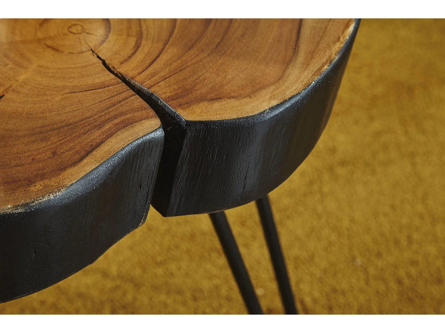 table d'appoint en bois de sheesham massif BAGLI 35 x 35 cm table de salon table d'appoint solide