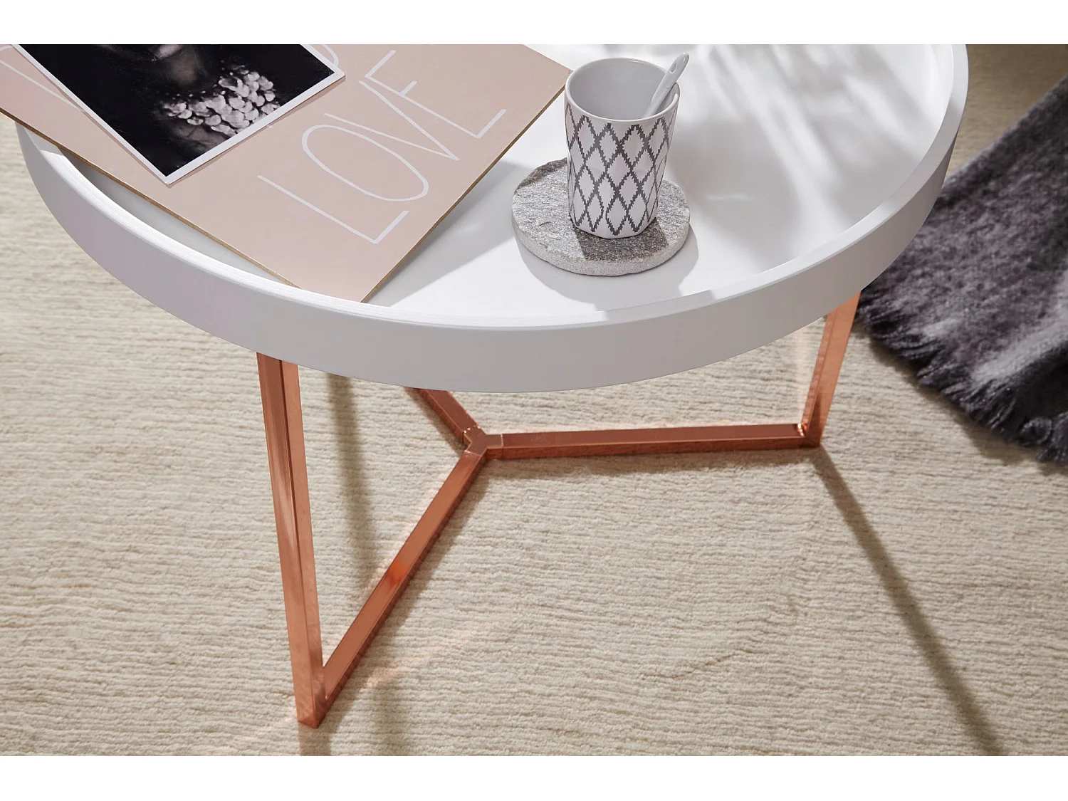 Mesa de centro resistente.